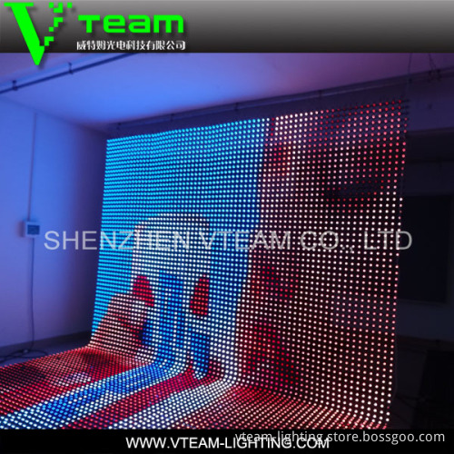 Alibaba Express Stage showing p40mm outdoor soft led screen display